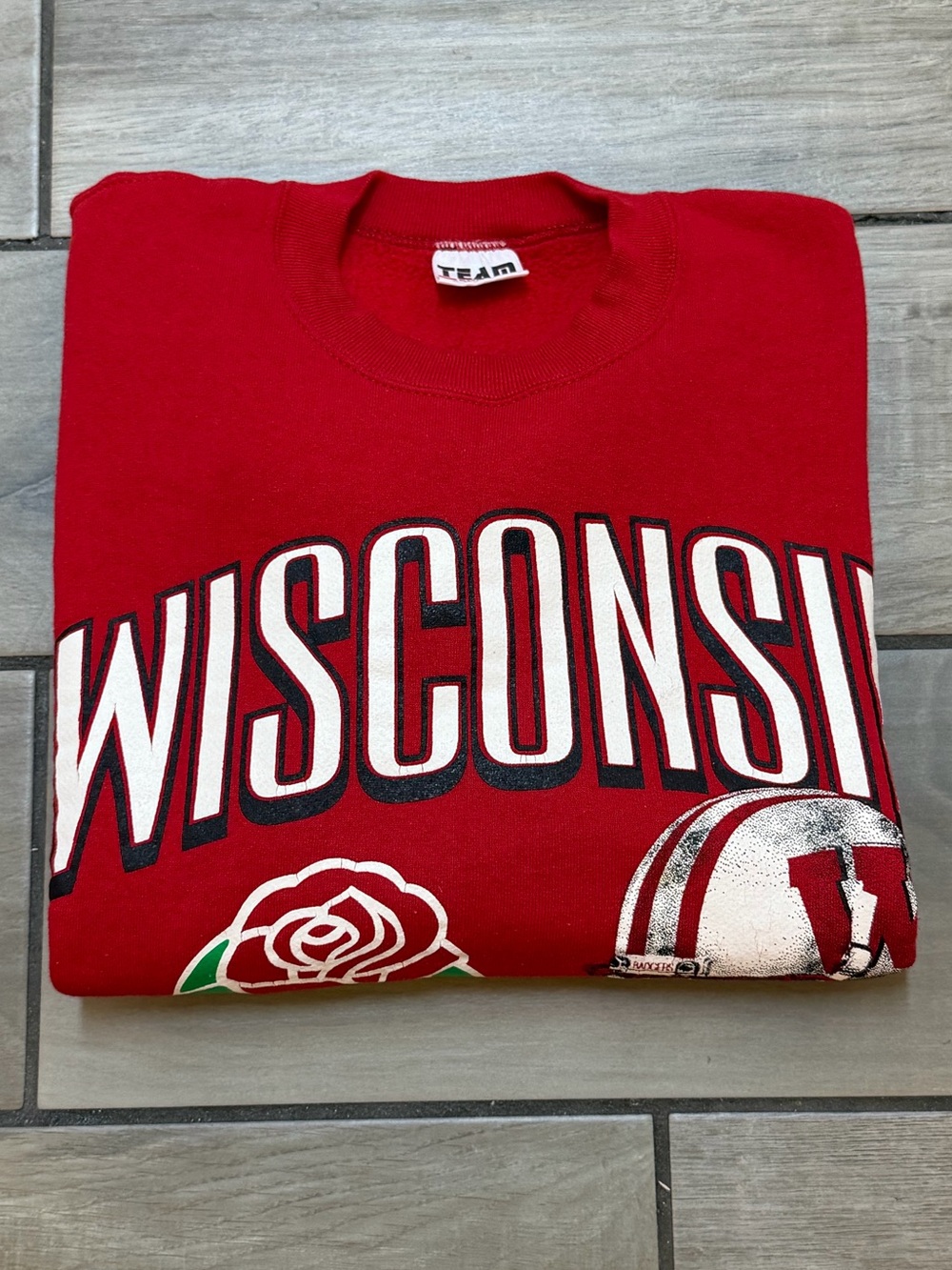 Vintage 1994 Wisconsin Badgers Rose Bowl Crewneck Sweatshirt